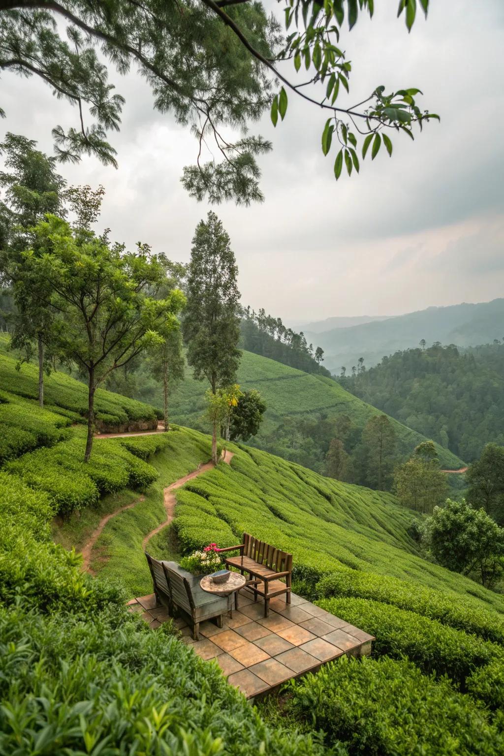 Design a quiet seating corner to take in the beauty of your garden.