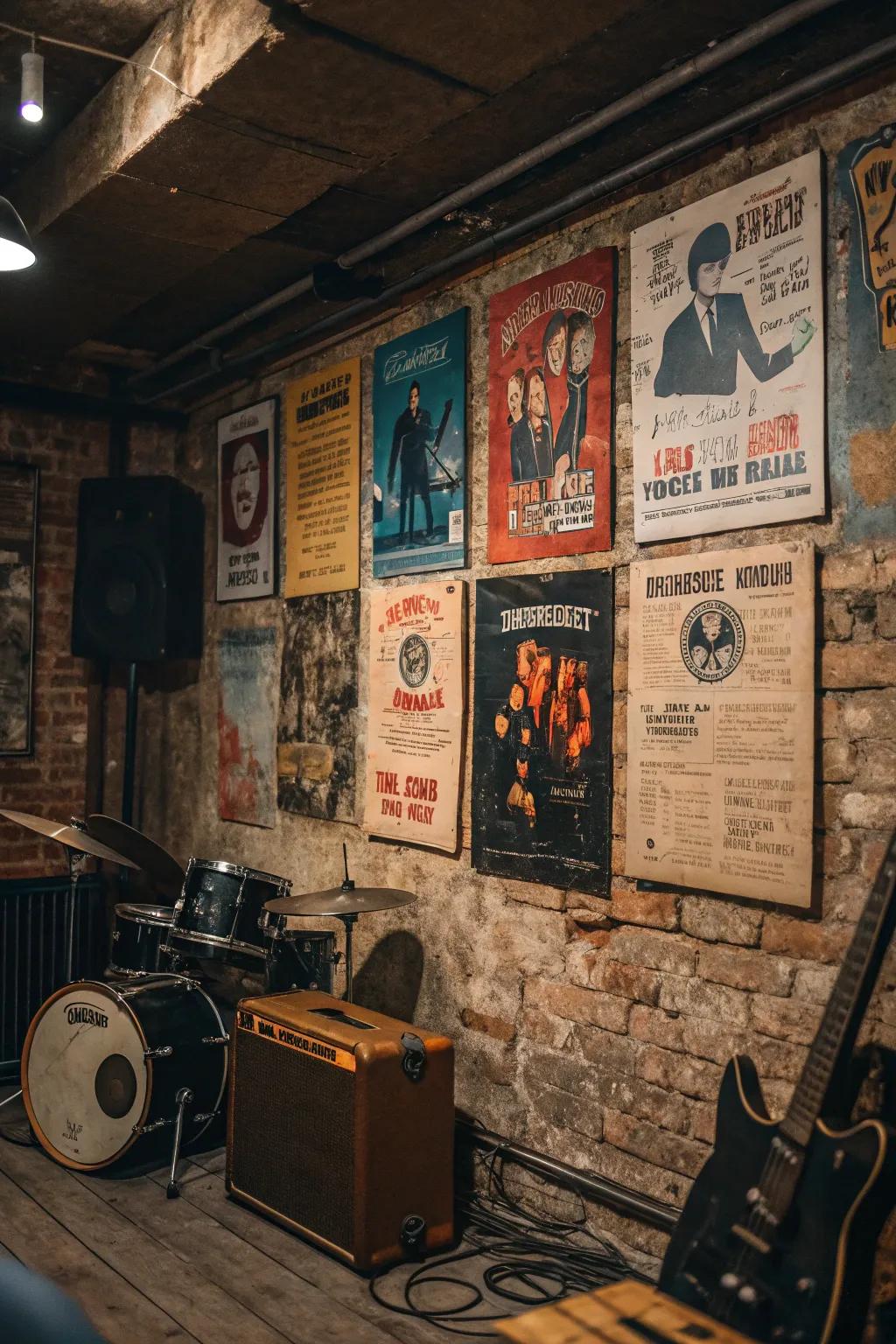 Band posters infuse music history and style into your room.
