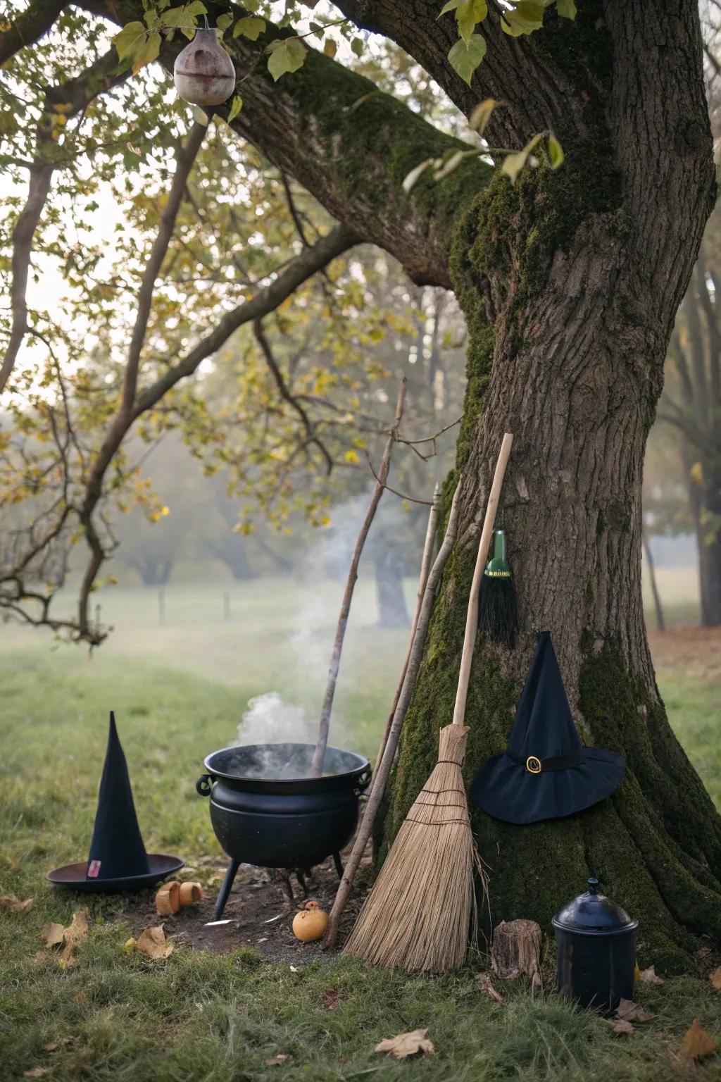 A witch's nook infuses a magical and mysterious atmosphere to every ornamentation.