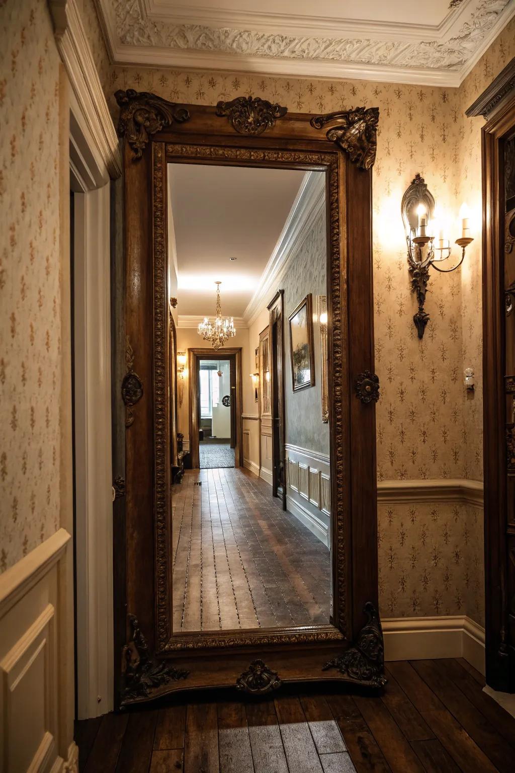 Reflectors increase area by reflecting light and adding depth.