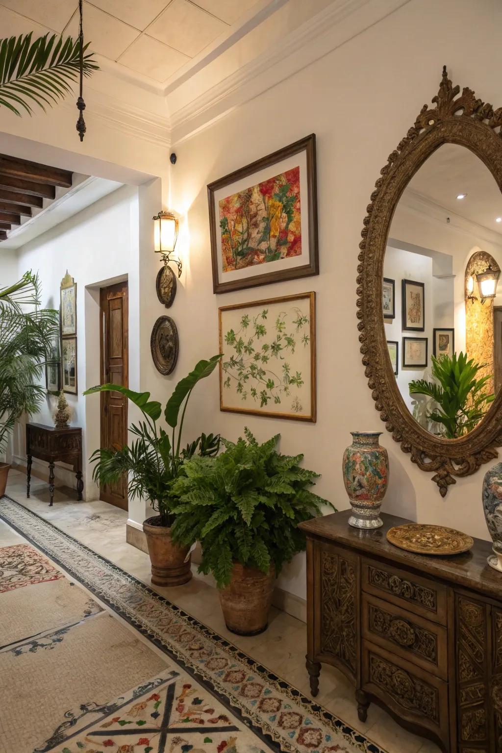 A room revived with decorative accents.