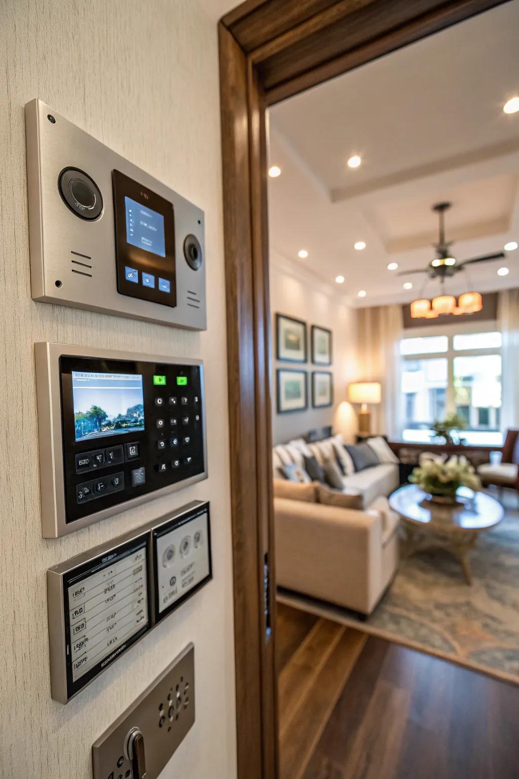 A main command console unifies home automation and communication.