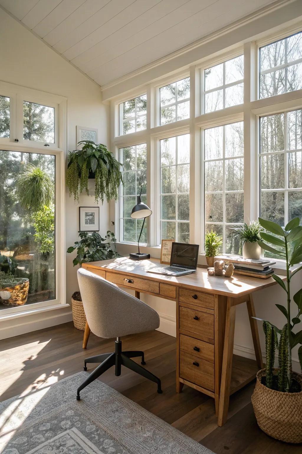 Sunlight can transform your workspace, enhancing both mood and practicality.