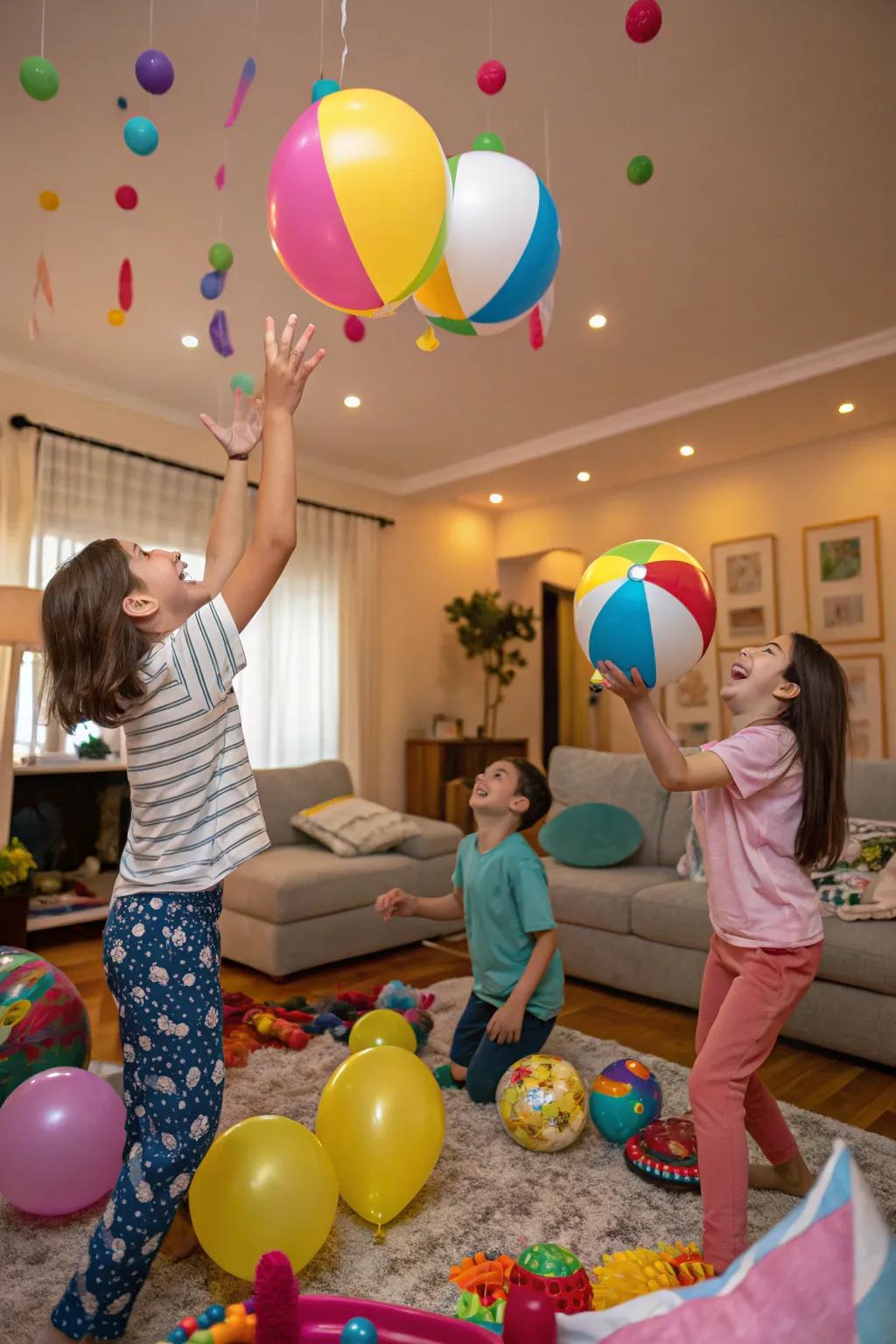 Air-filled ball games bring indoor enjoyment to life.
