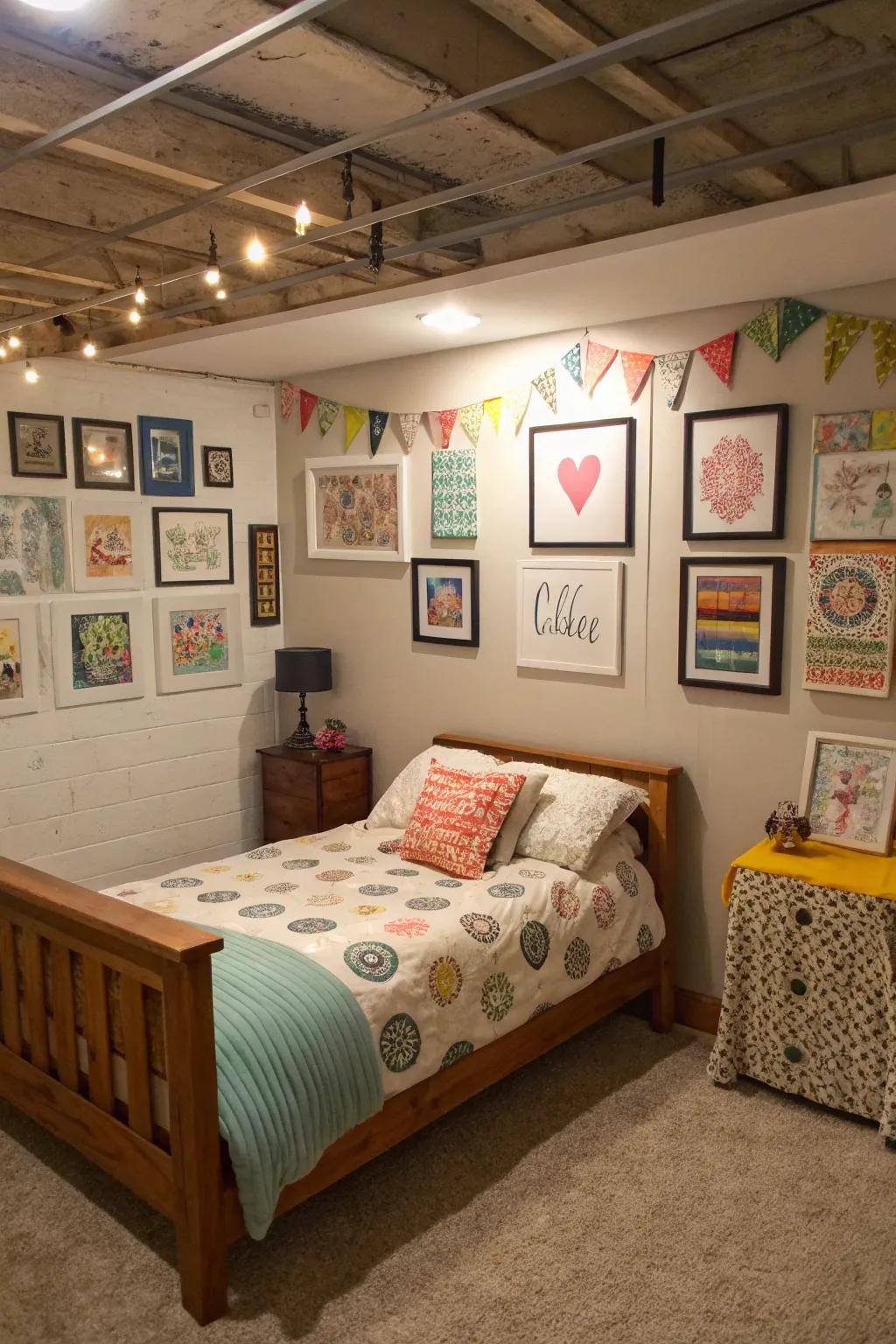 DIY wall art adds character to your space.