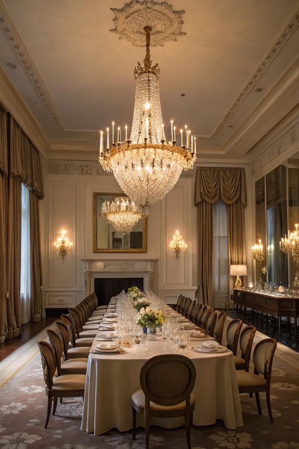 Artistic lighting can transform the atmosphere of a room.