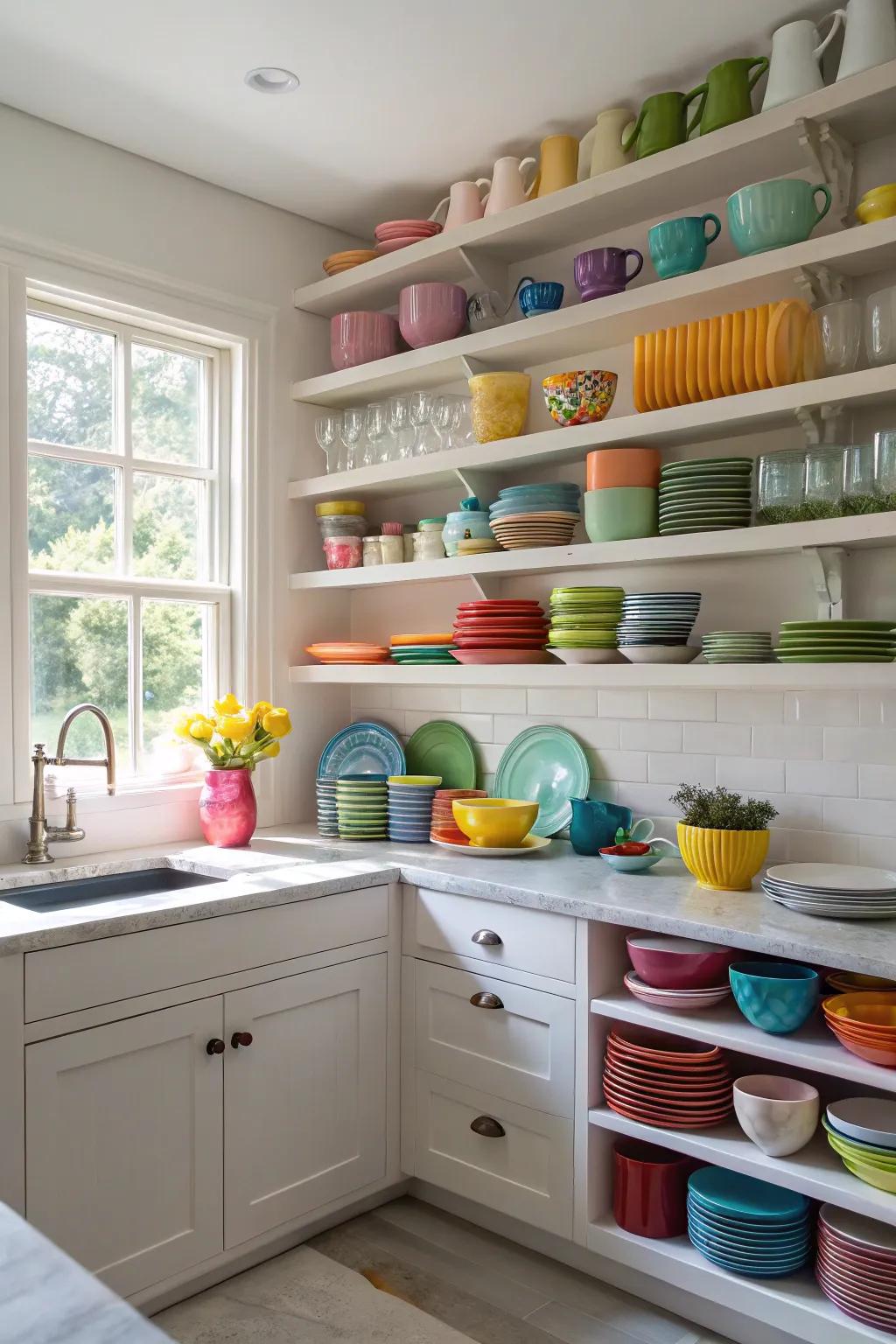 Built-in racking enriches functionality and charm.