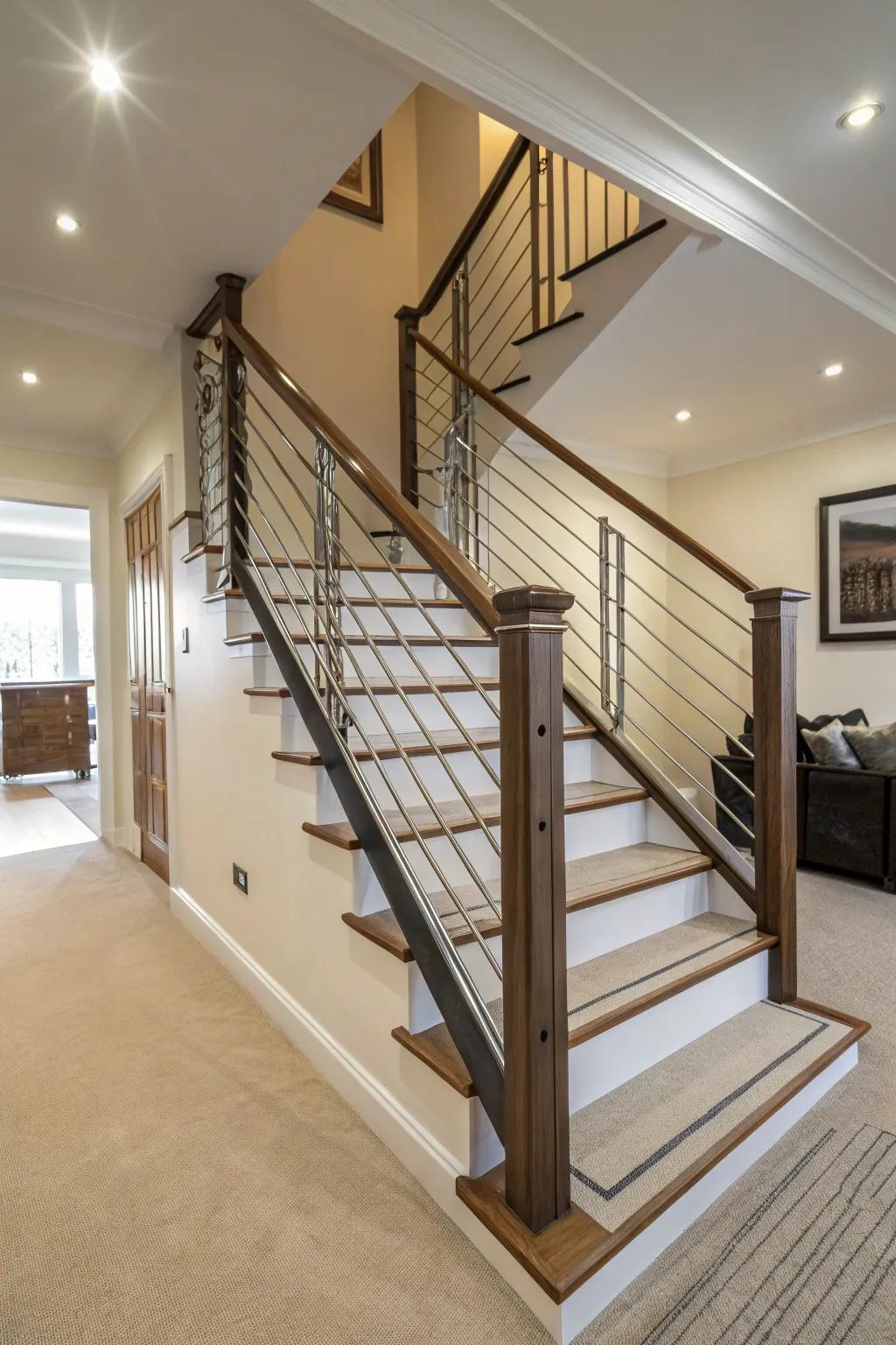 A resilient banister ensuring safety without sacrificing style.