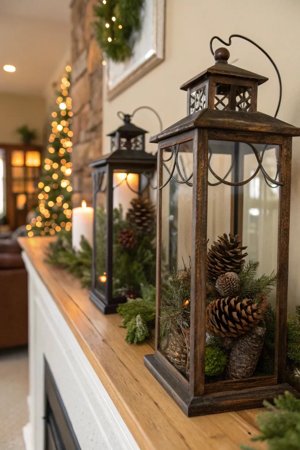 Holiday-themed lanterns infuse festive warmth into any space.