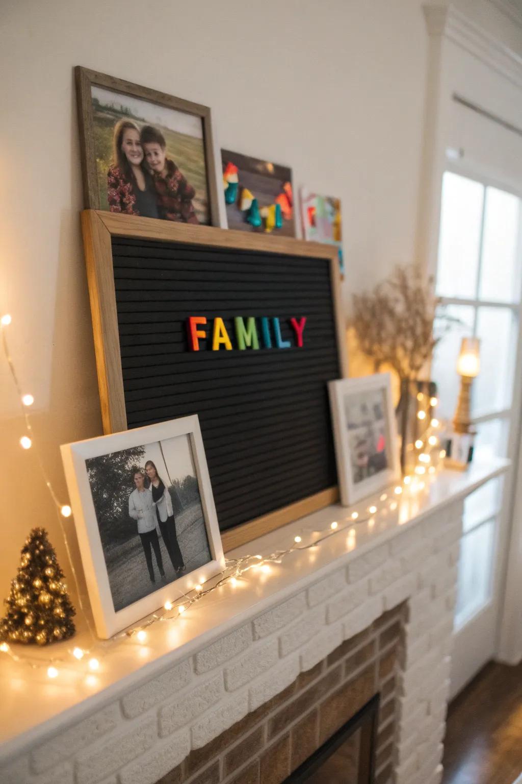 Announce special occasions with a personalized flair on a display board.