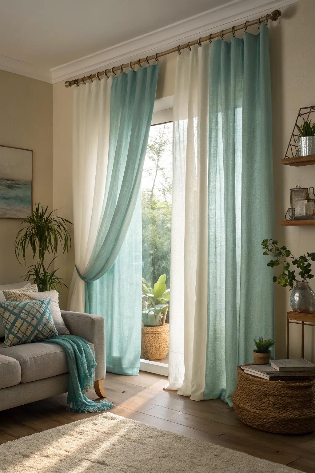 Nature-inspired tones introduce calm and coziness to your living area.