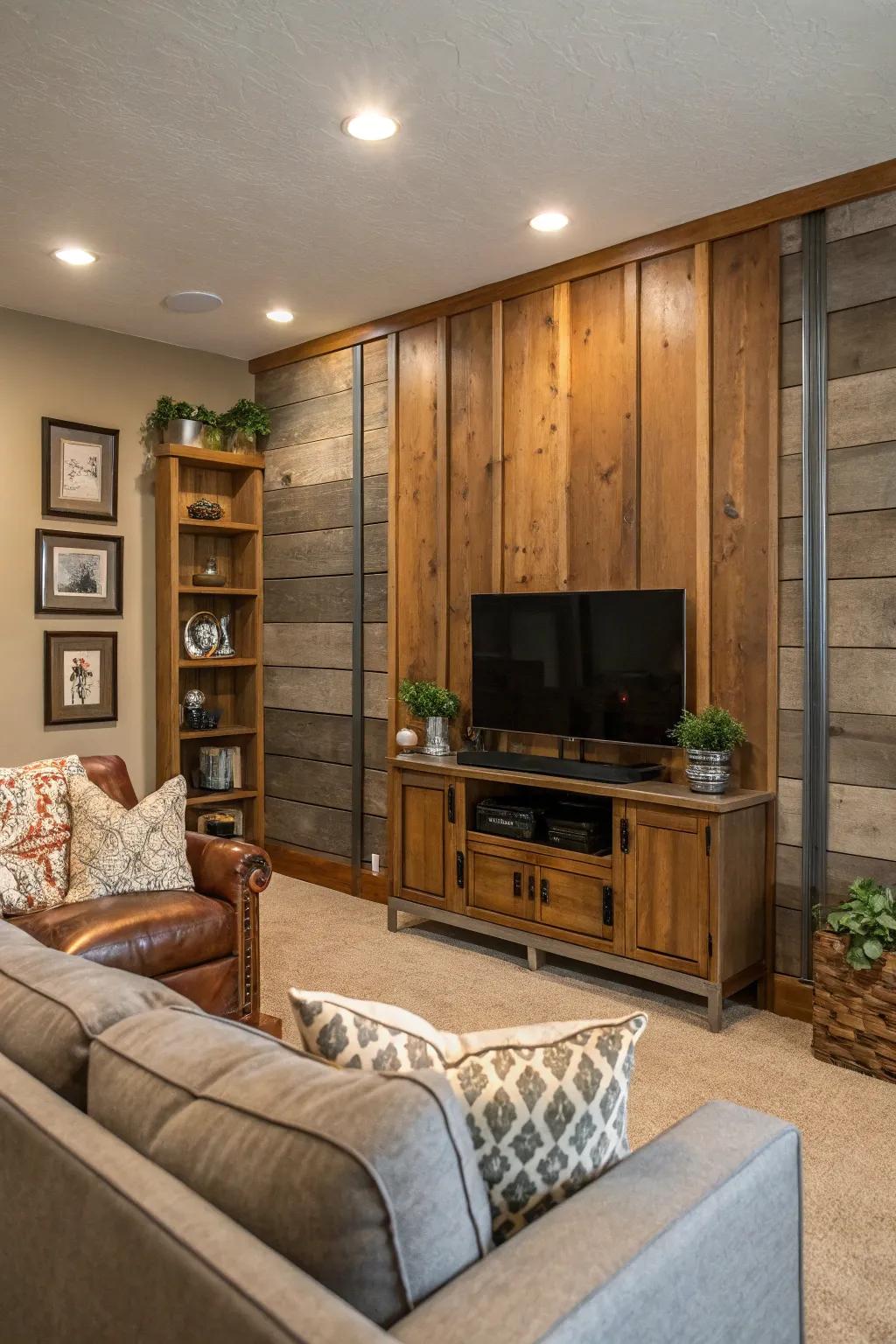 Your paneling textures come alive through mixing different materials.