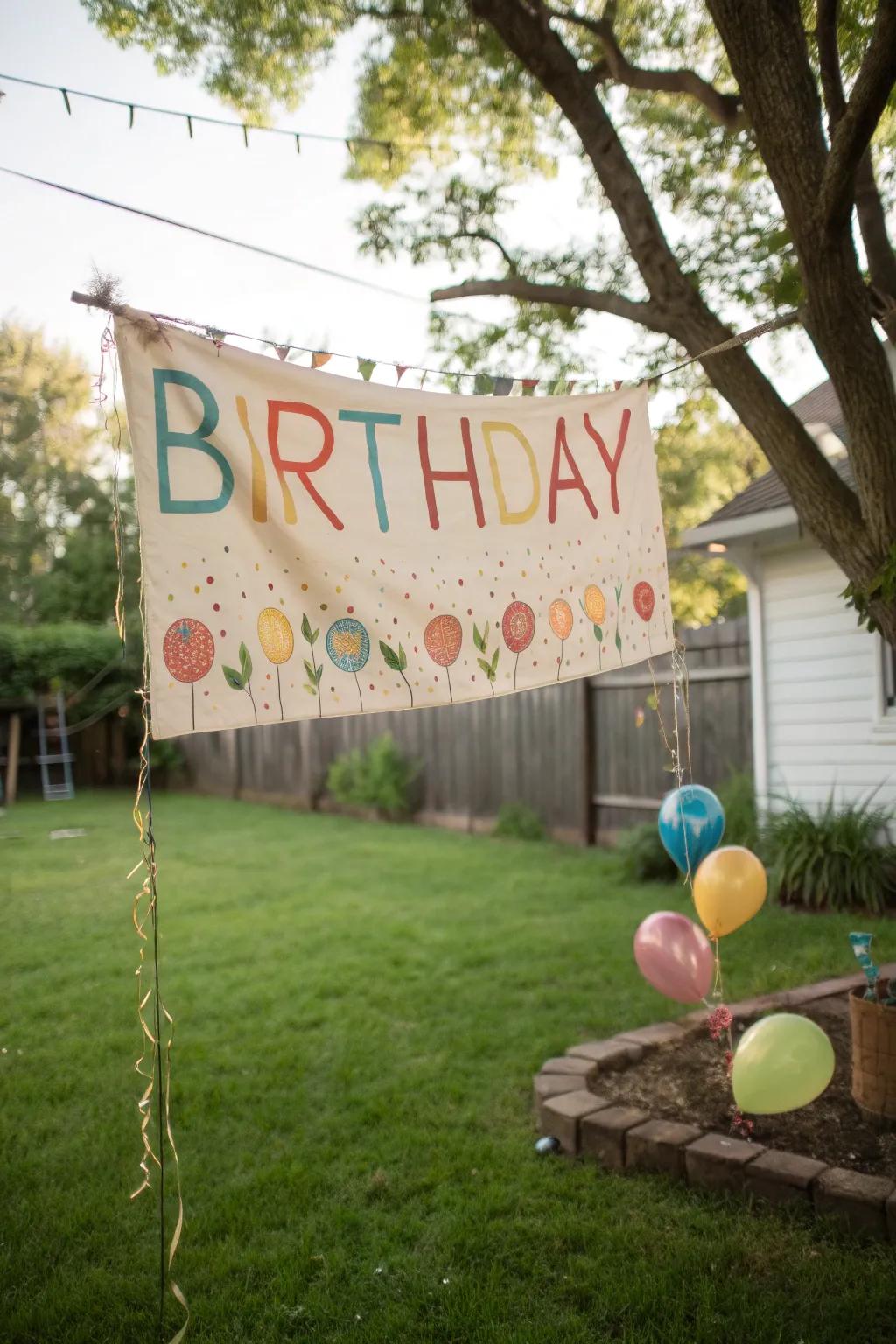 Customized banners bring a personal highlight to your celebration.
