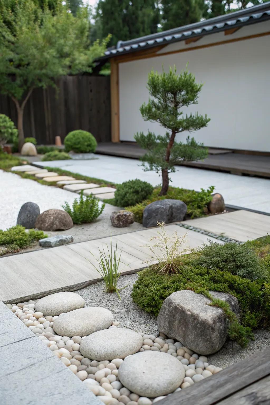 Minimalist design for a naturally graceful garden.