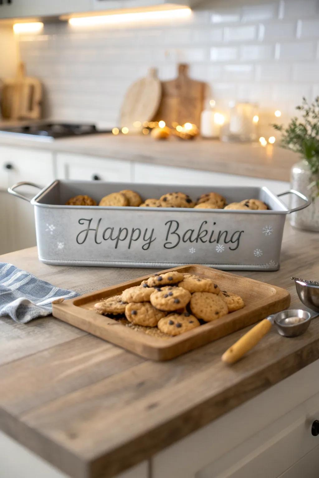 A bespoke tin brings joy to every baking session.