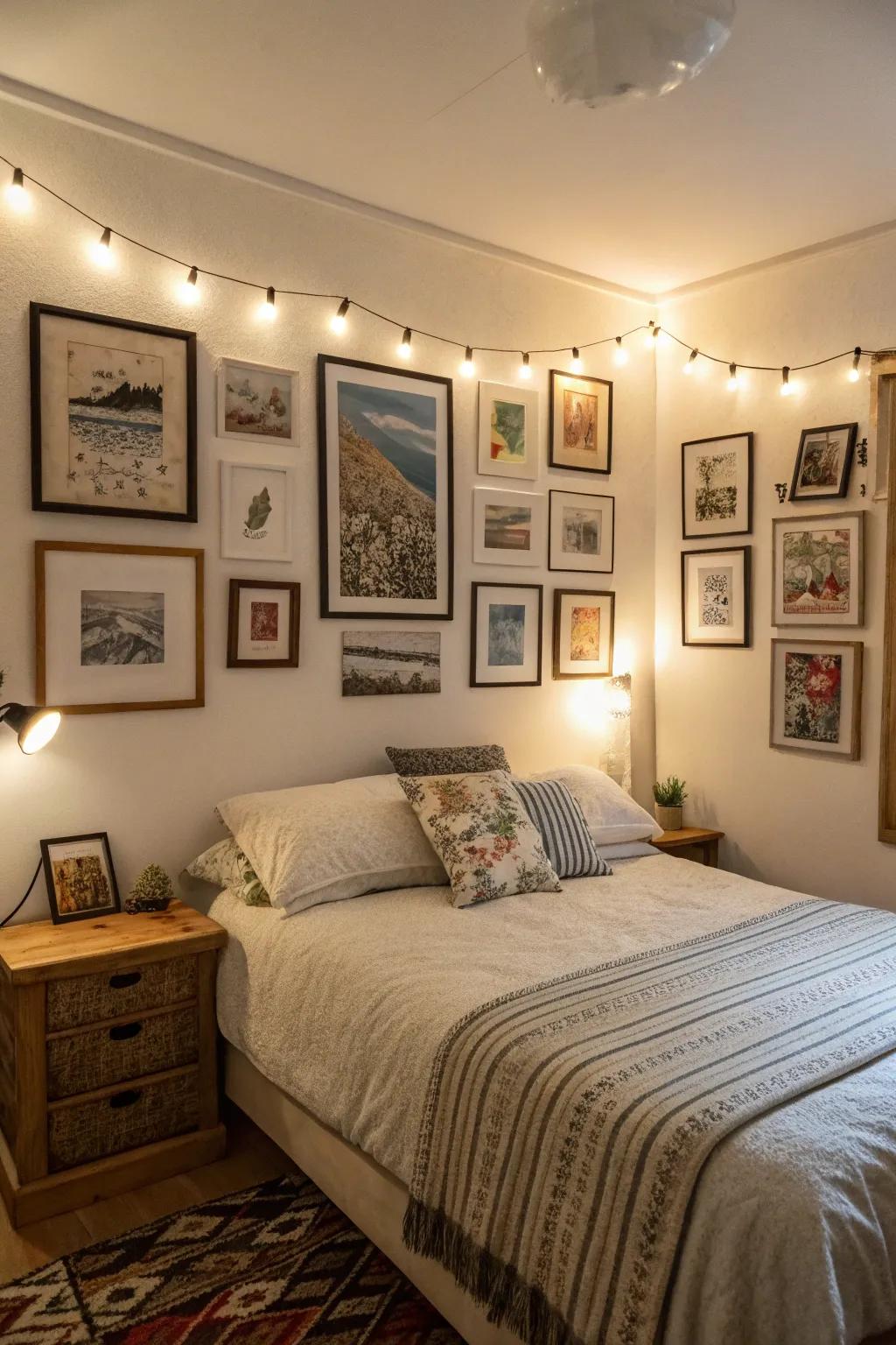 Wall art injects character and style.