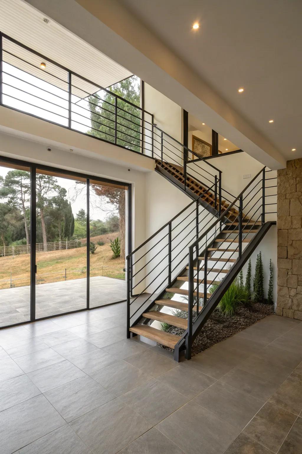 Optimize space with clever railing designs.
