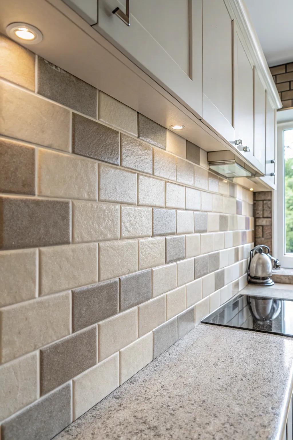 Neutral tones provide a minimalist and calming backdrop.