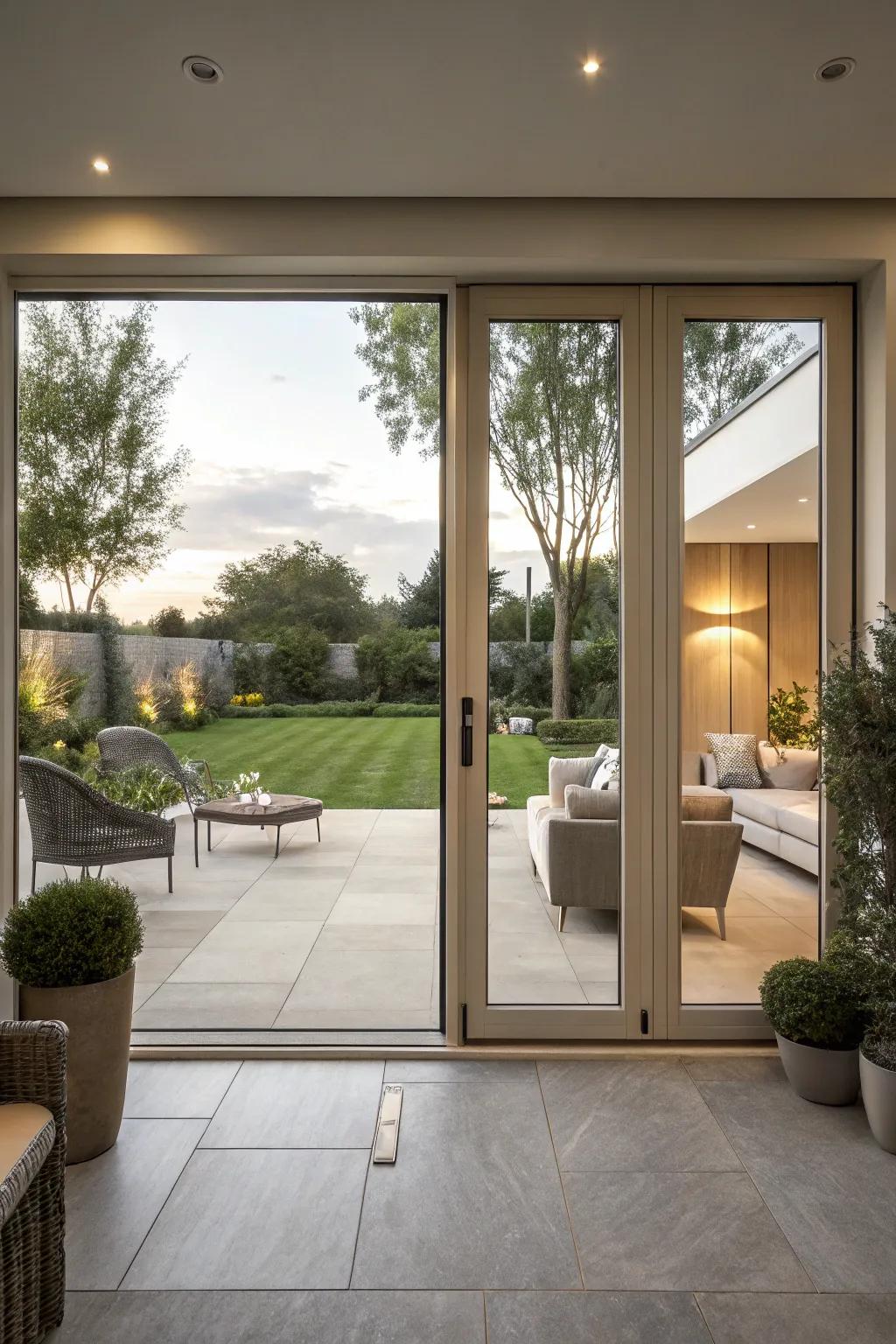 Neutral doors bring a versatile, current vibe.