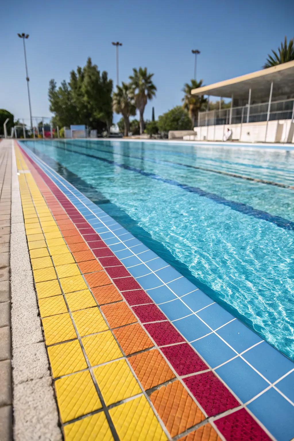 Vibrant shades transform your pool into a vibrant space.