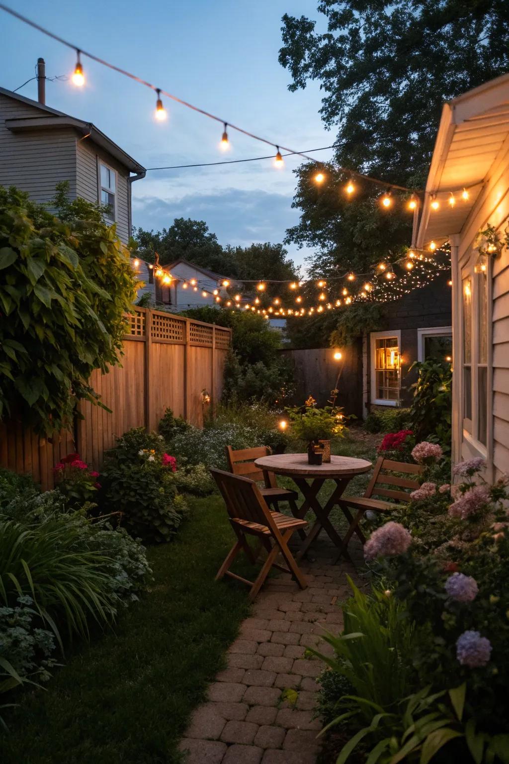 Subtle lighting creates a warm and welcoming mood.