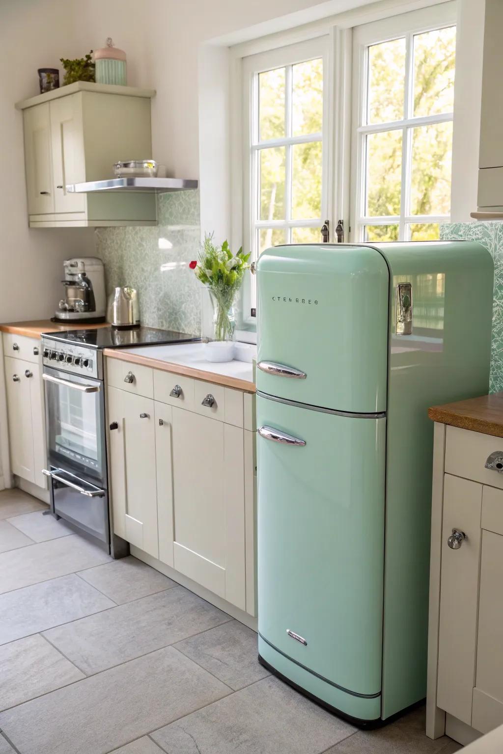 Retro-style appliances perfectly balance style and practicality.