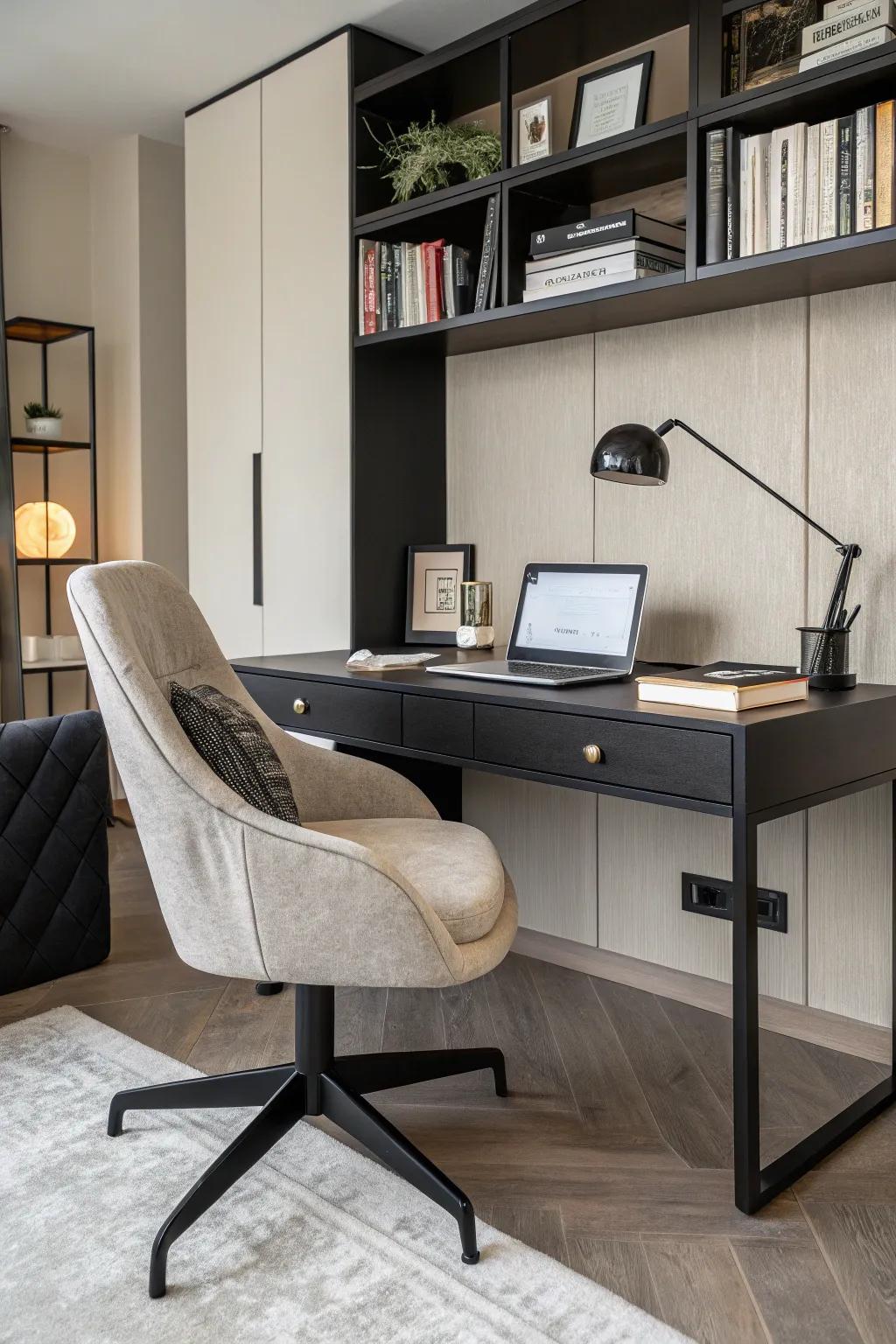 Elegant furniture merges style with functionality seamlessly.