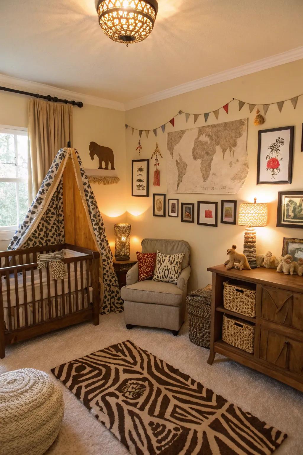 Begin your safari adventure right in your nursery.