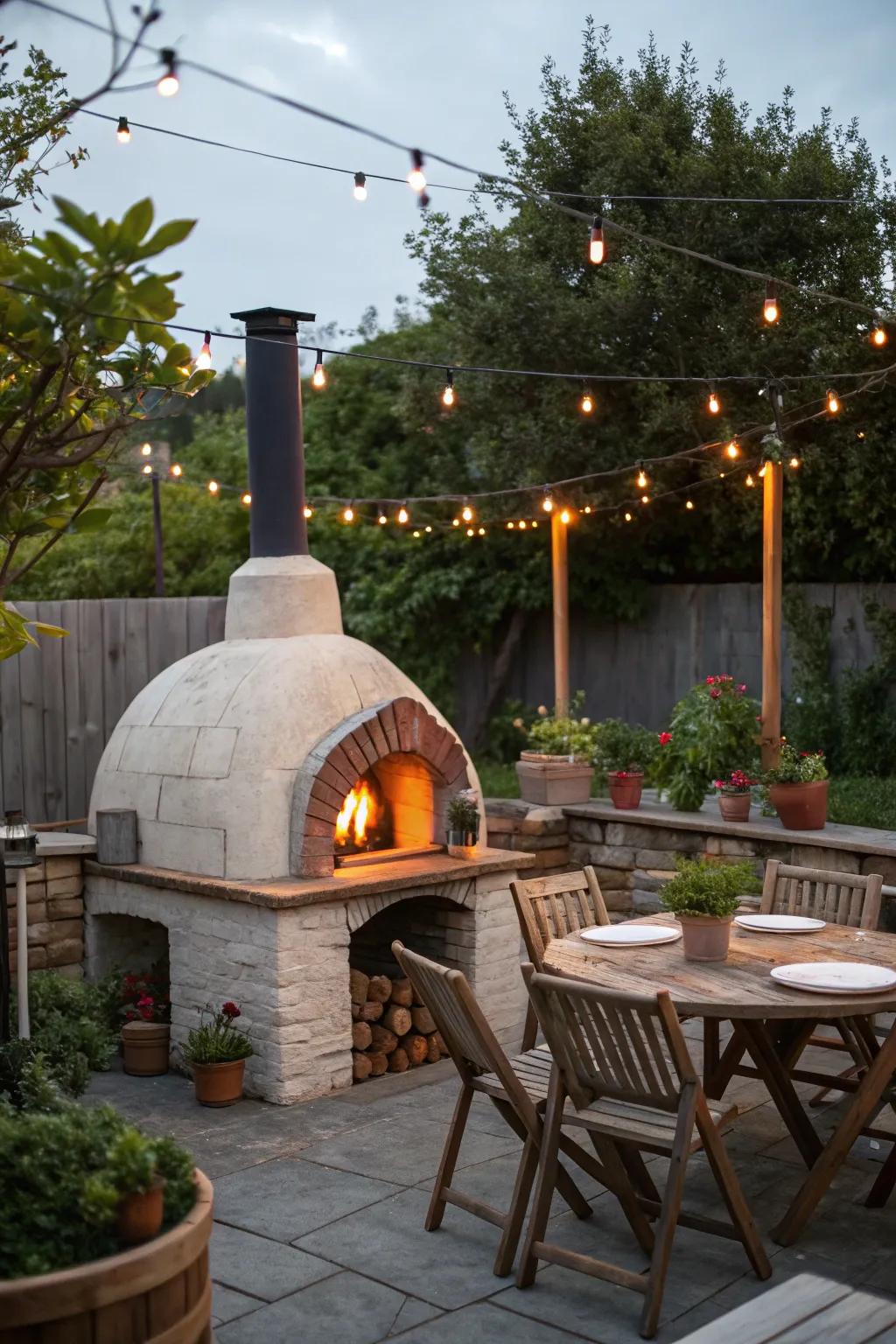 Bring the tastes of Italy to your home with a traditional stone pizza oven.