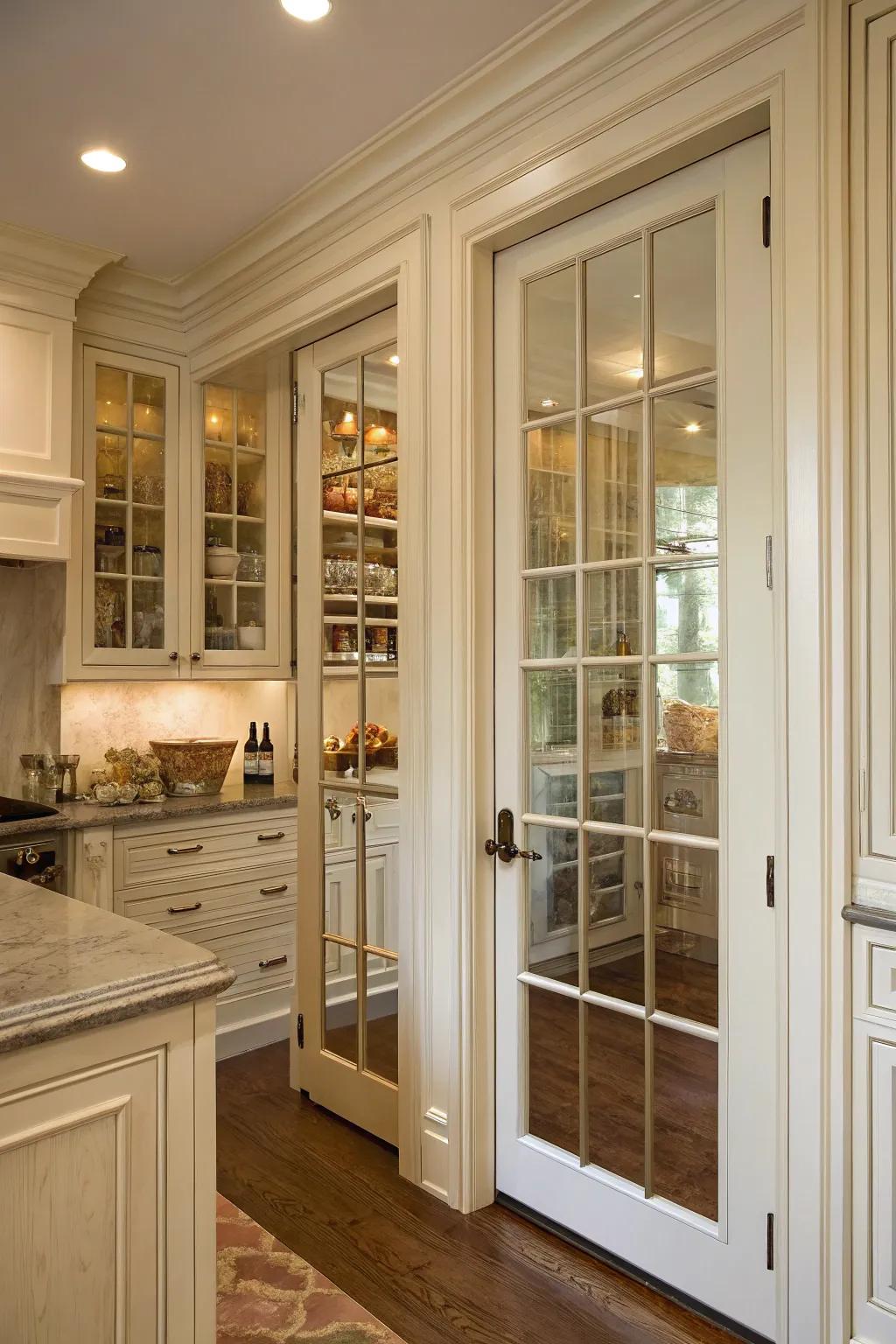 French doors impart enduring sophistication to your kitchen.