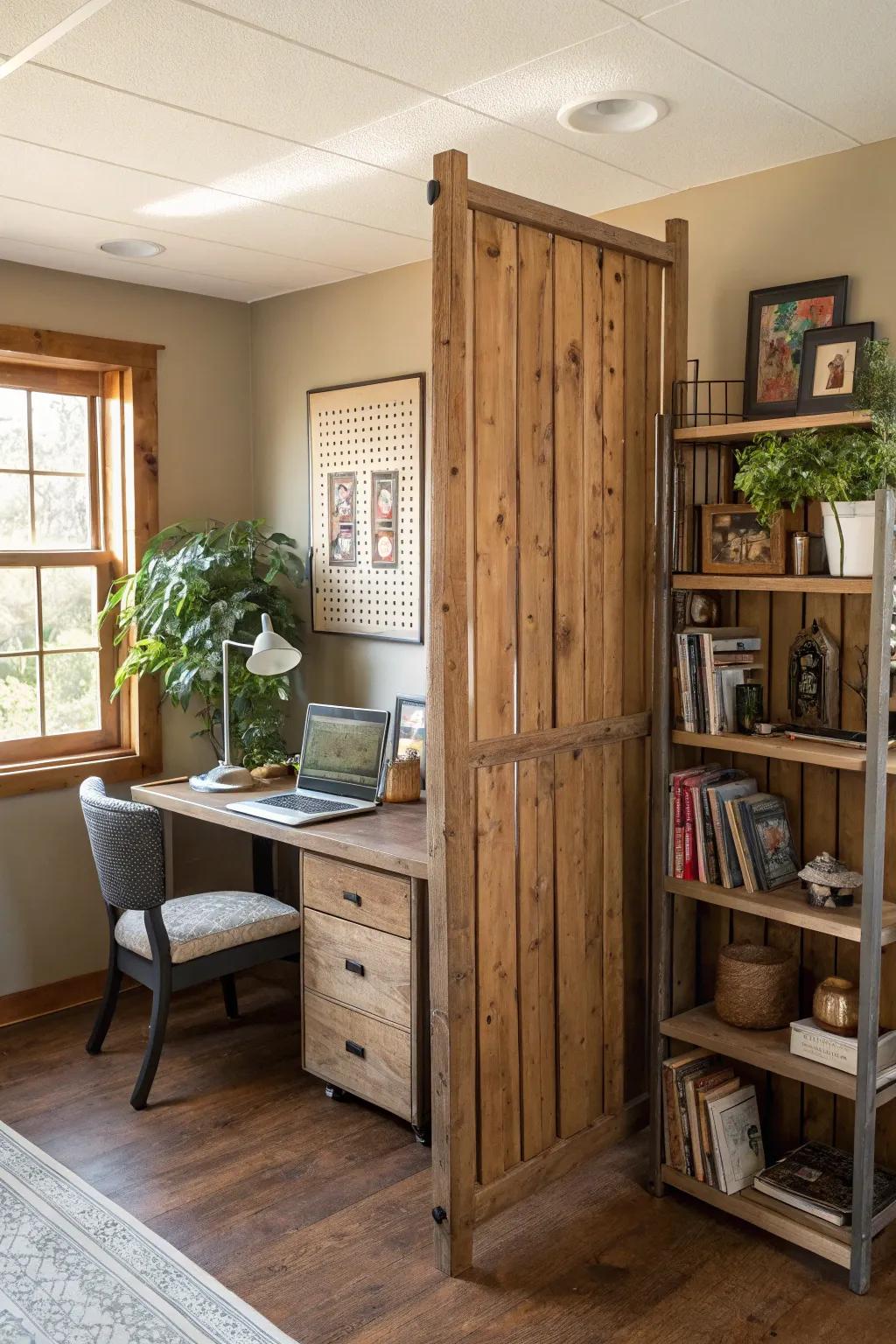 DIY dividers inject a personal feel into any area.