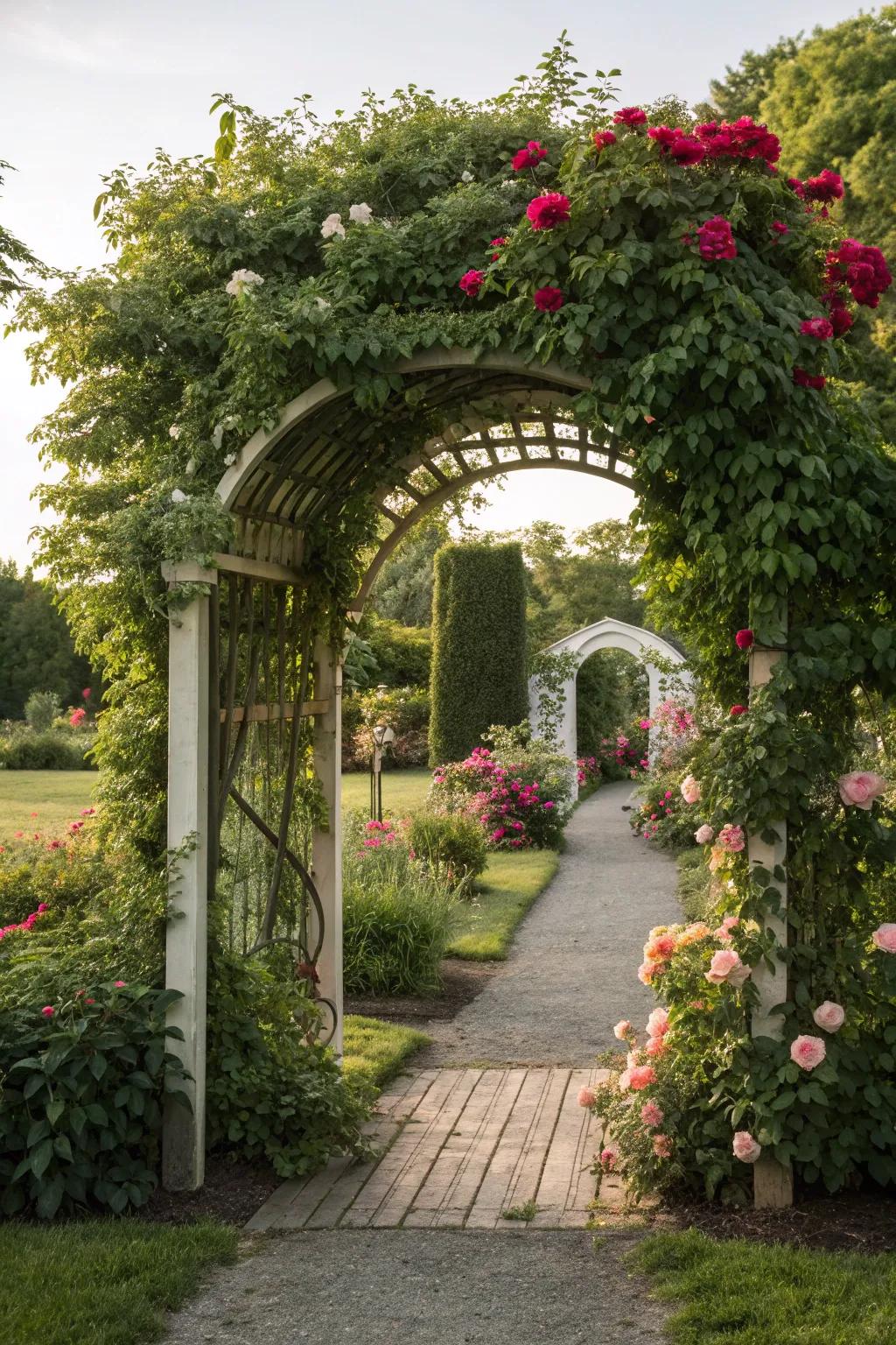 A garden entranceway sets the stage for your outdoor sanctuary.