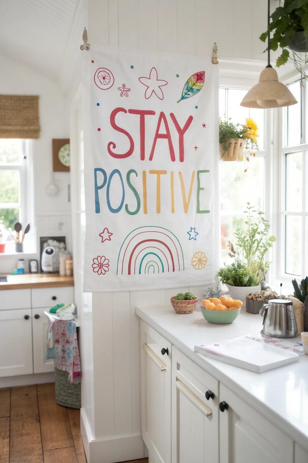 Fun illustrations make positivity enjoyable.