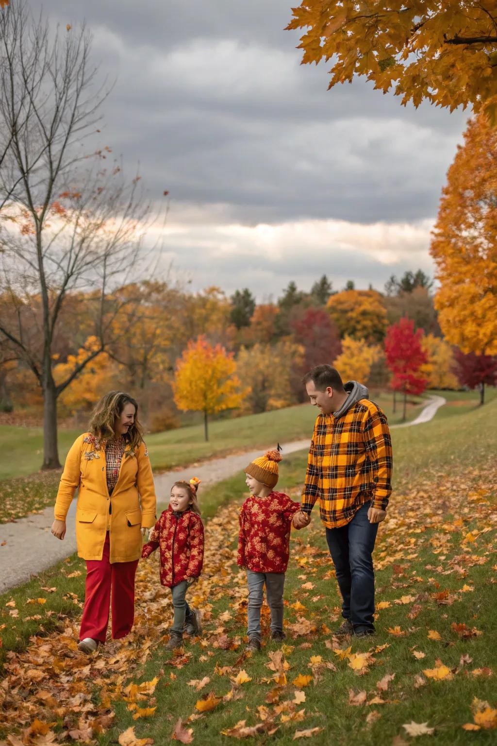 Capture the spirit of the season with themed attire and natural elements.