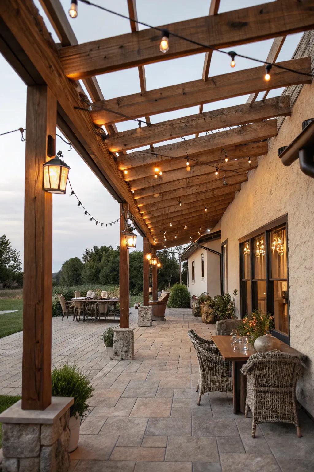 Design a country retreat with farmhouse lighting.