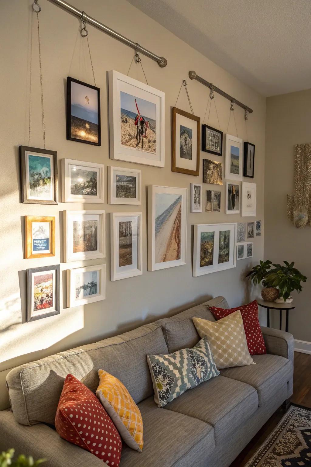 Make a great gallery wall without lasting damage.
