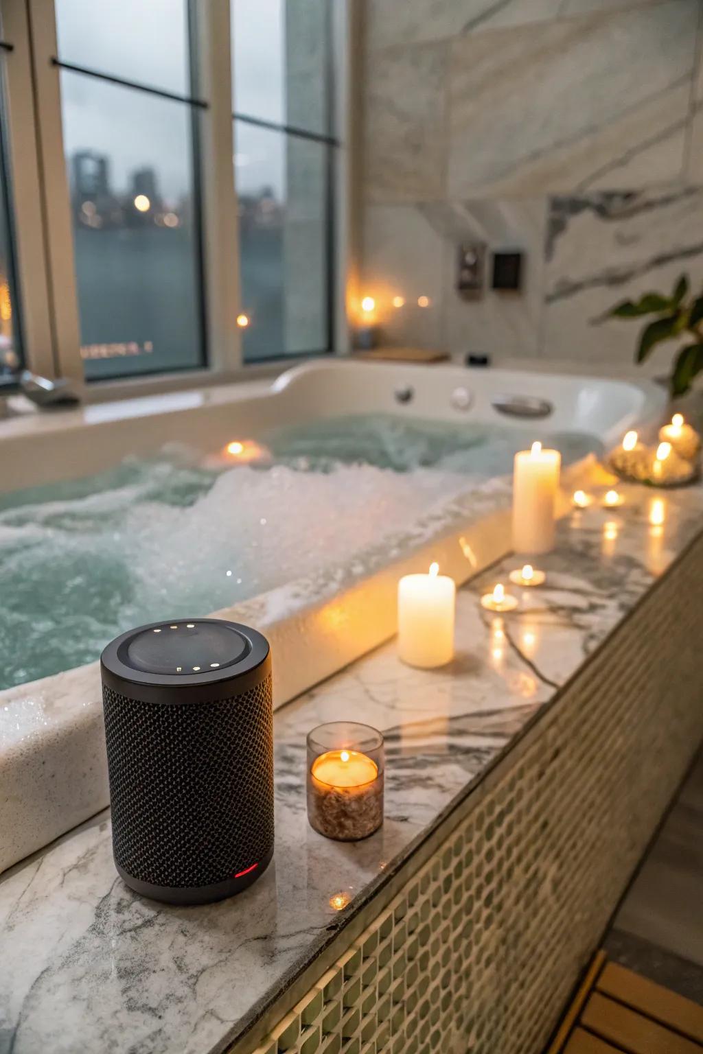Set the tone with a personalized music playlist.