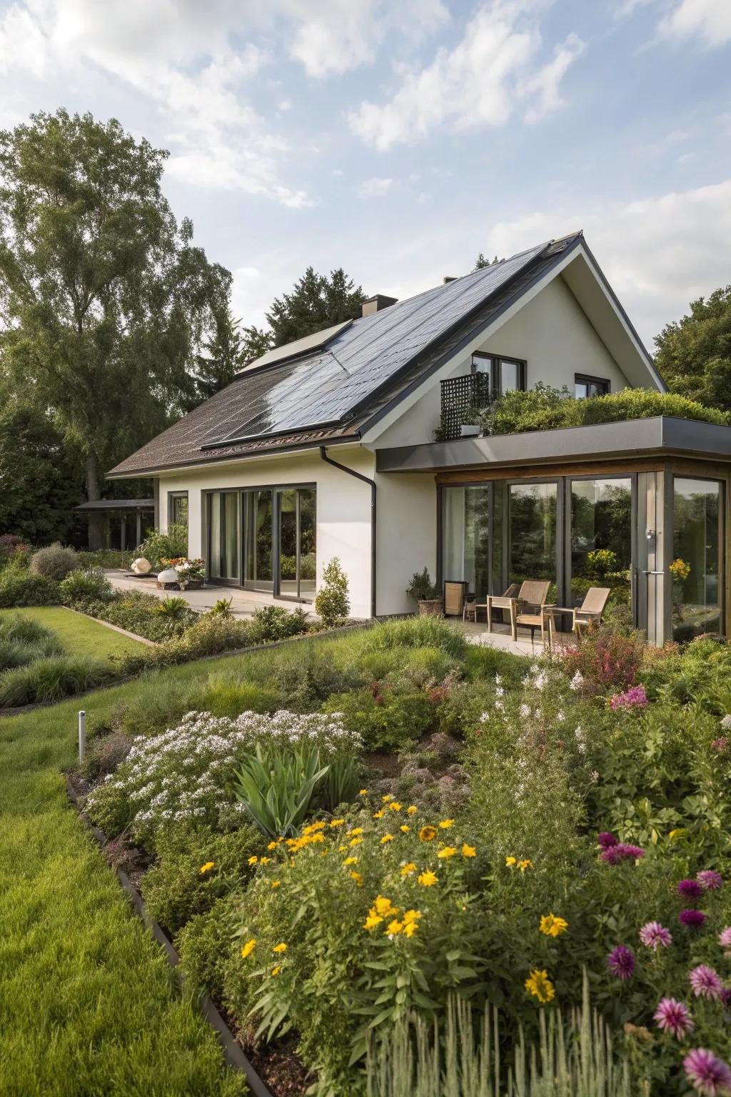 Sun collectors deliver sustainable energy solutions without compromising style.