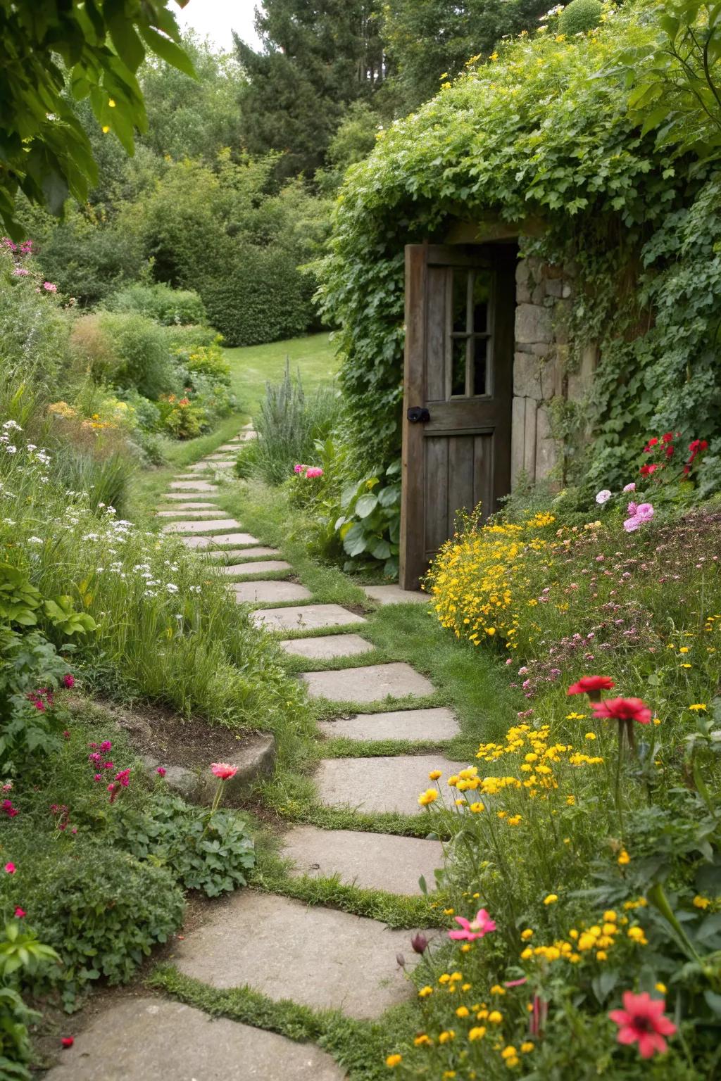 An enchanted trail invites you to explore the secret garden that lies beyond.