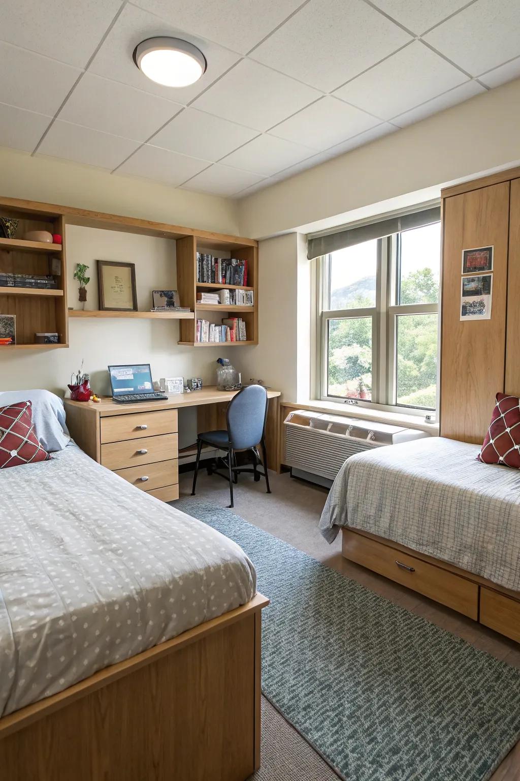 Adaptable layouts enhance personal area in shared spaces.