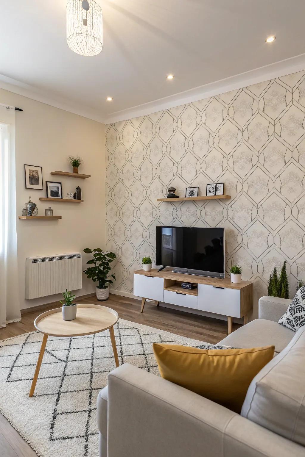 Adopt simplicity with simple wall embellishments.