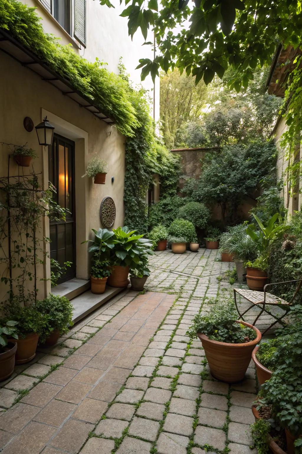 Greenery breathes vibrancy and freshness into patio designs.