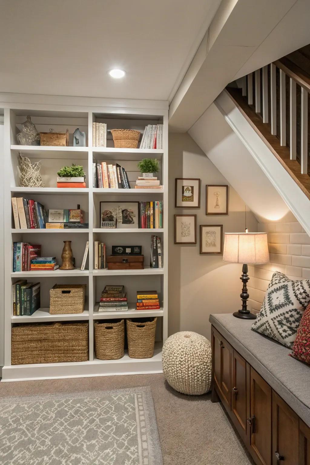 Express your personal flair with stylish shelving solutions.