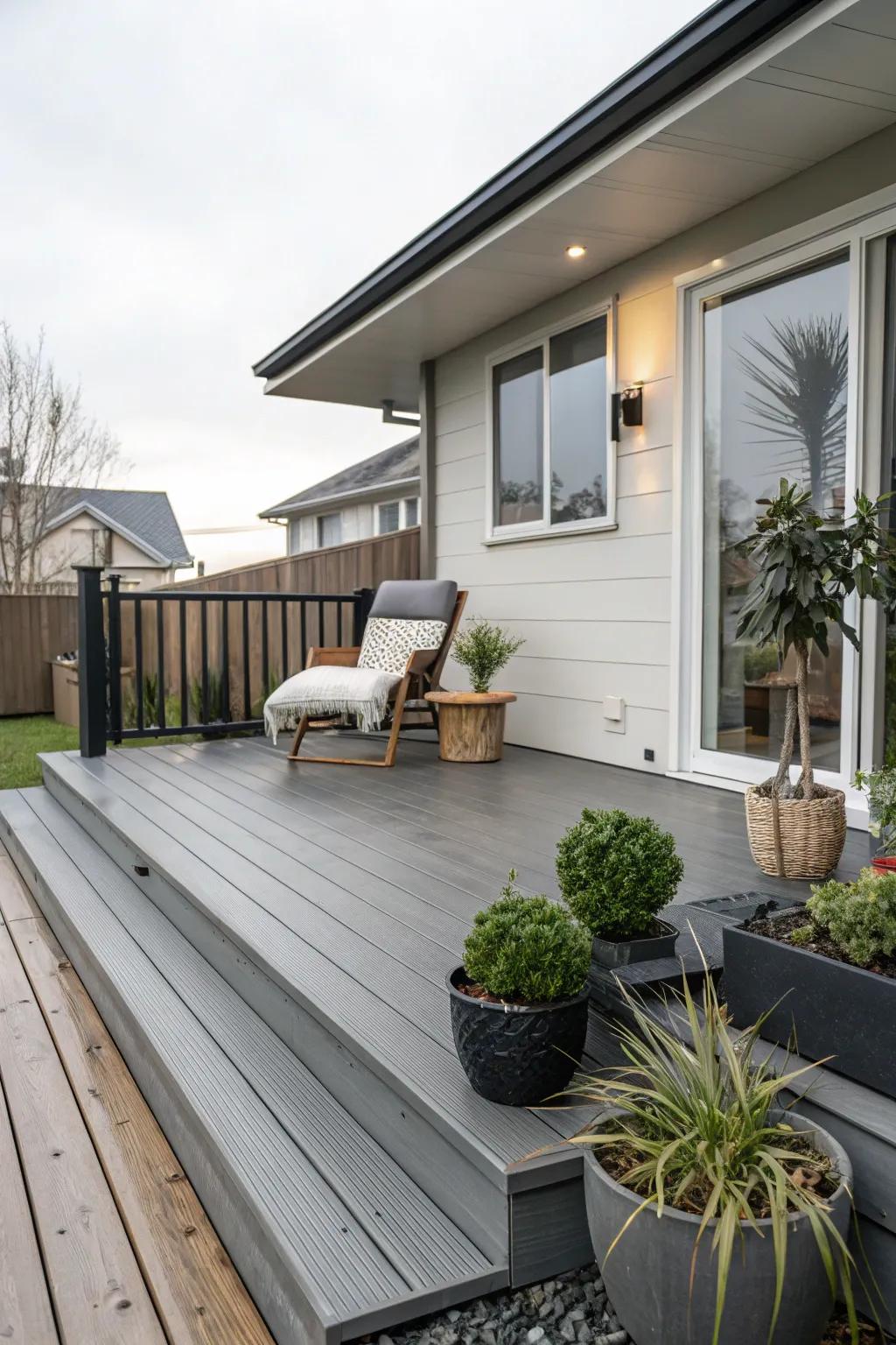 Engineered decking delivers resilience and panache.