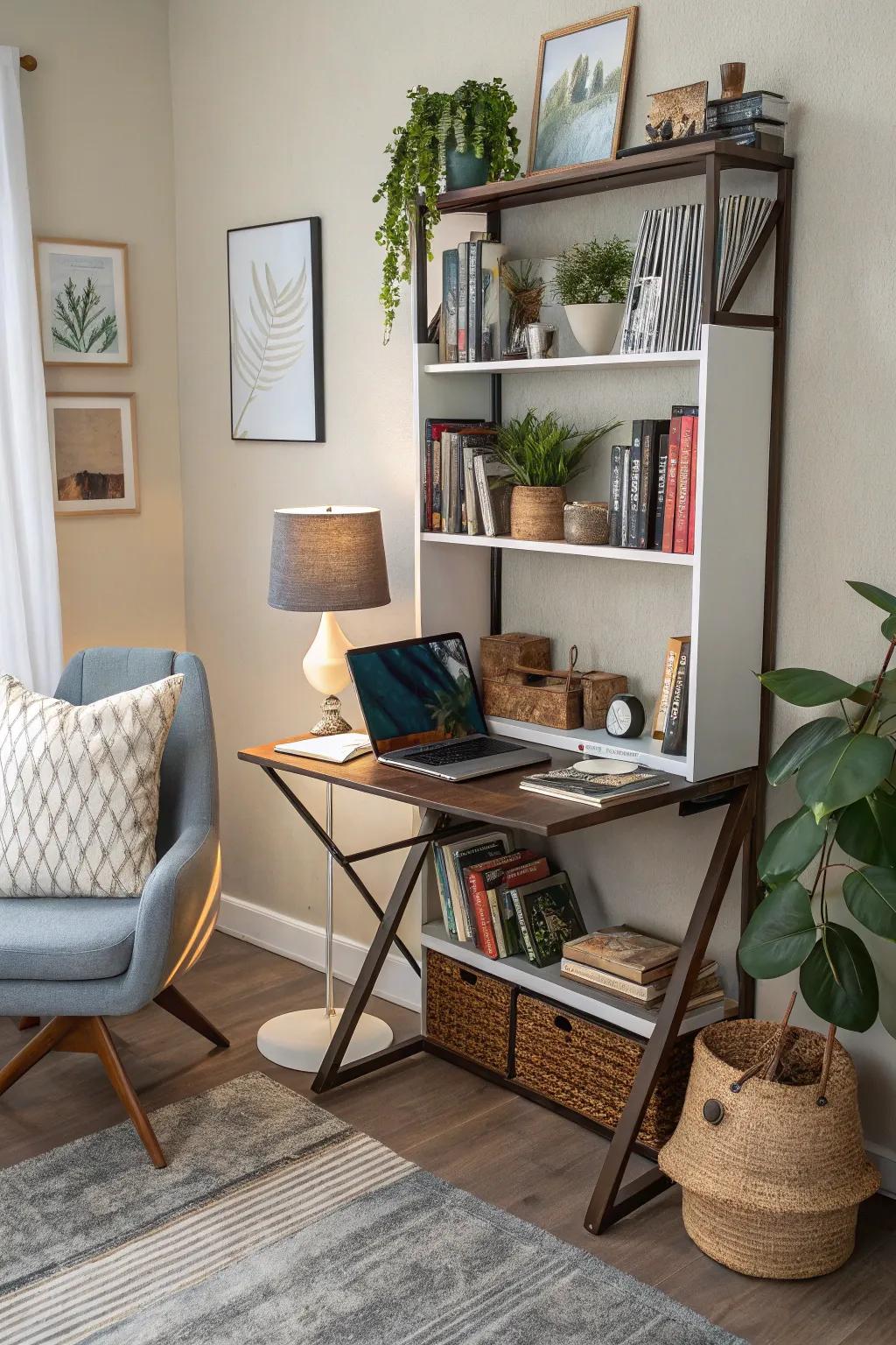 Multi-use furniture maximizes the use of your space.