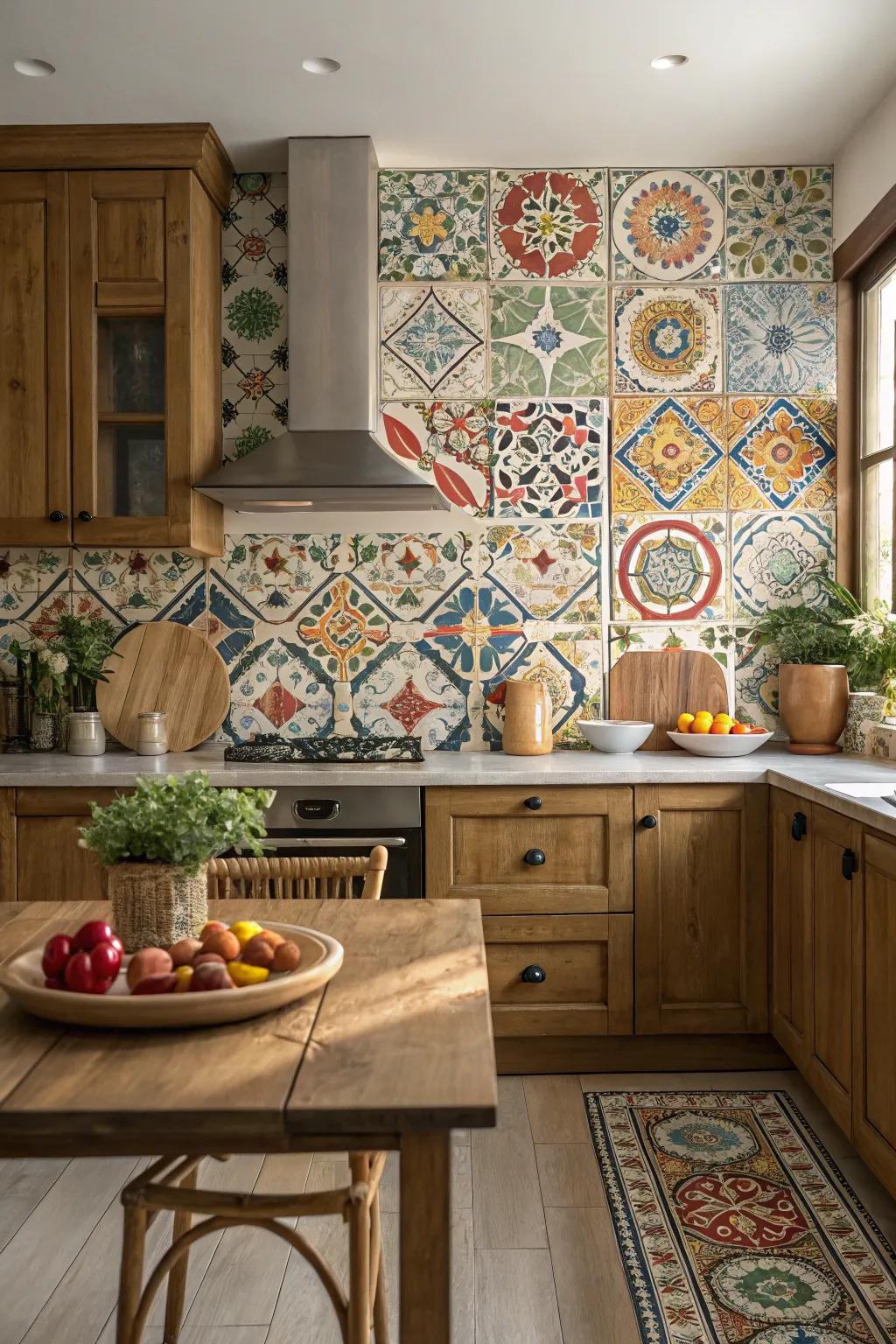 Shape designs introduce balance and style to your backsplash.