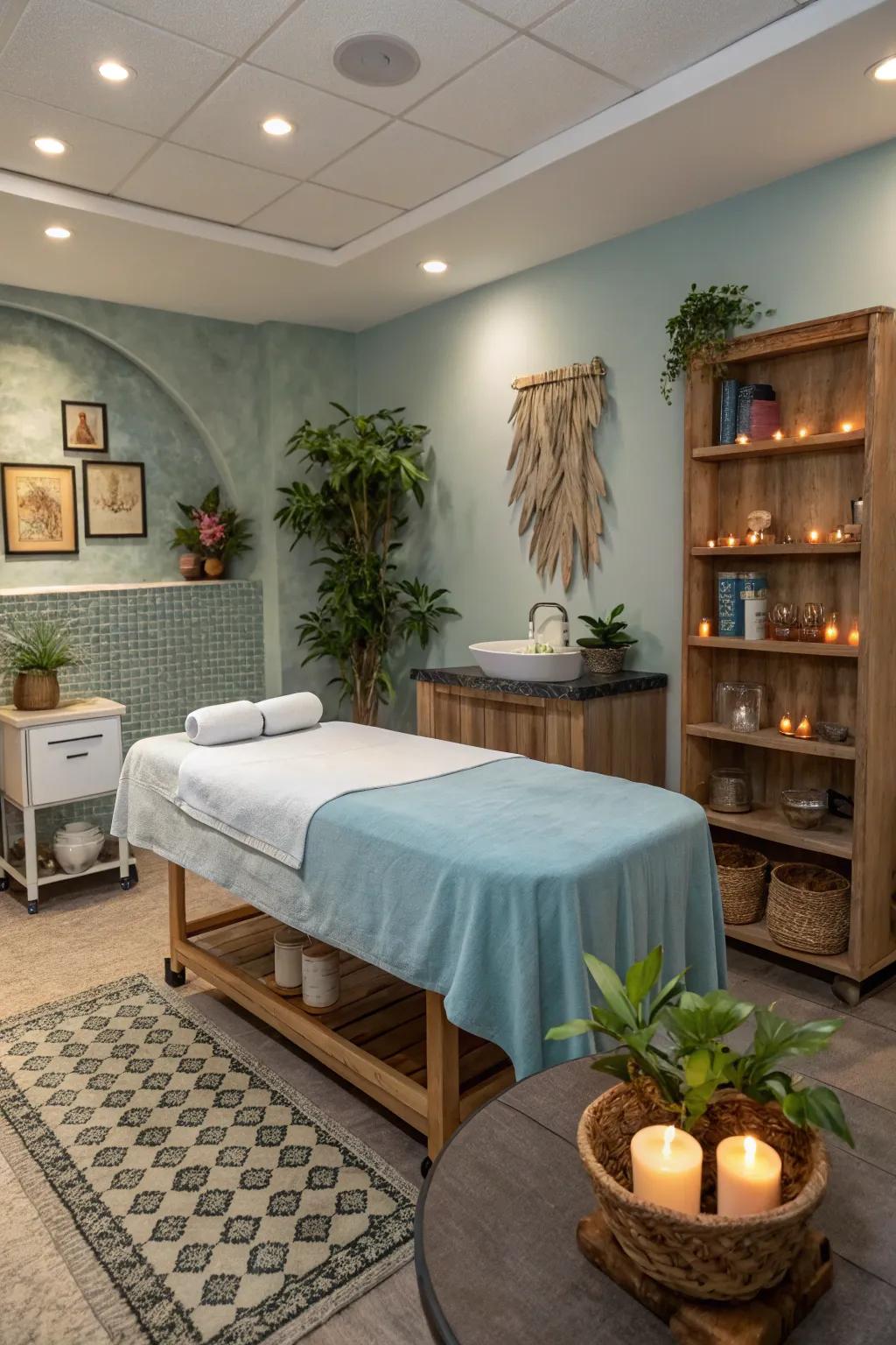 A special area for personalized spa sessions.