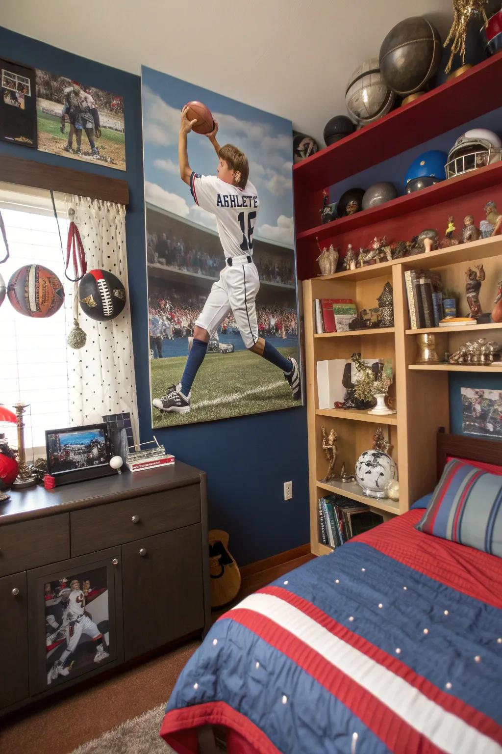 Celebrate personal achievements with tailored athlete visuals.