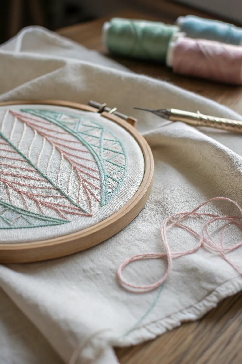 Adopt contemplative lazy stitching &ndash; where each stitch represents tranquility and artistry.