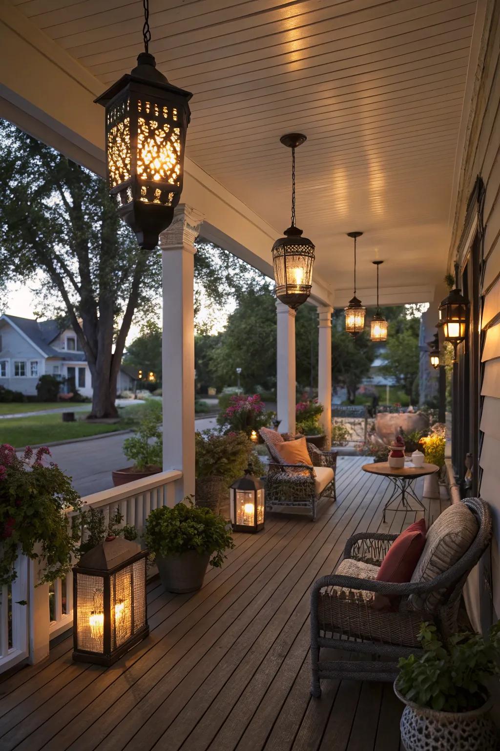 Signal lamps establish an inviting and enchanting ambiance.